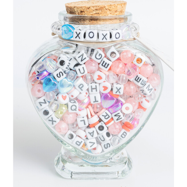 Heart Shaped XOXO Bead Jar