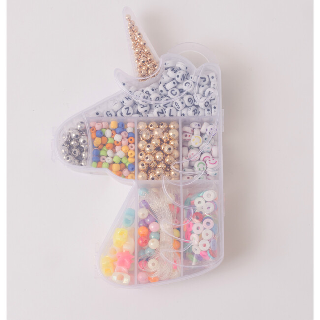 Mystical Unicorn Classic Alphabet Letter Bead with Rainbow Beads Stretchy Bracelet DIY Box - Craft Kits - 3