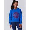 New York Knicks Basketball Girls Crew in Blue Gems - Sweatshirts - 1 - thumbnail