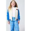 New York Knicks Youth Bomber Jacket in Sugar Swizzle and Blue - Jackets - 1 - thumbnail