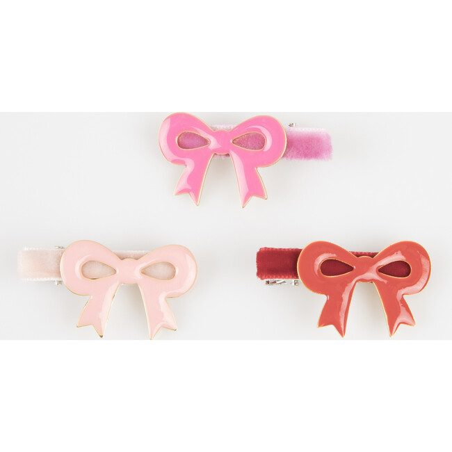 Valentine's Bow Hair Clips - Party Accessories - 4