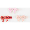 Valentine's Bow Hair Clips - Party Accessories - 5