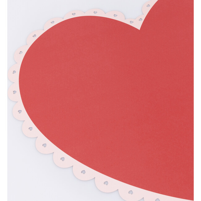 Scalloped Heart Paper Placemats - Party - 3