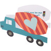 Truck Kids Valentine's Cards & Stickers Set - Party - 4
