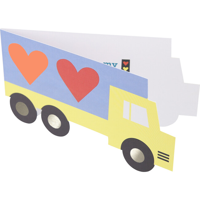 Truck Kids Valentine's Cards & Stickers Set - Party - 5