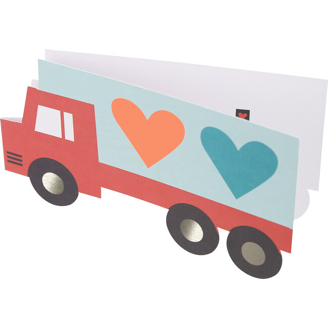Truck Kids Valentine's Cards & Stickers Set - Party - 7