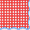 Red Gingham Small Napkins - Party - 1 - thumbnail