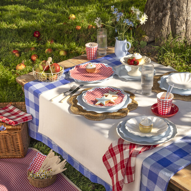 Red Gingham Side Plates - Party - 2