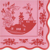 Pink Vintage Botanical Small Napkins - Party - 1 - thumbnail