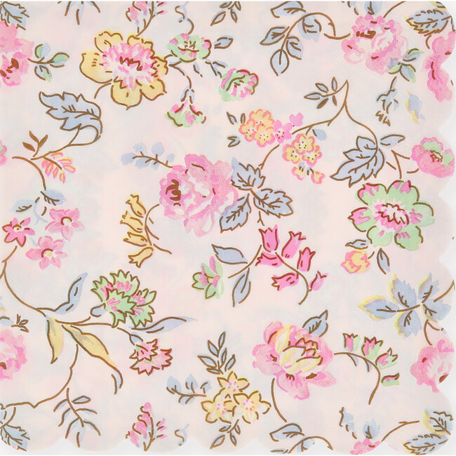 Pink Chintz Large Napkins