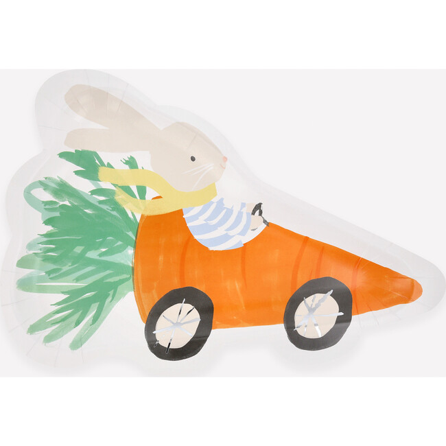 Racing Car Bunny Plates - Party - 1