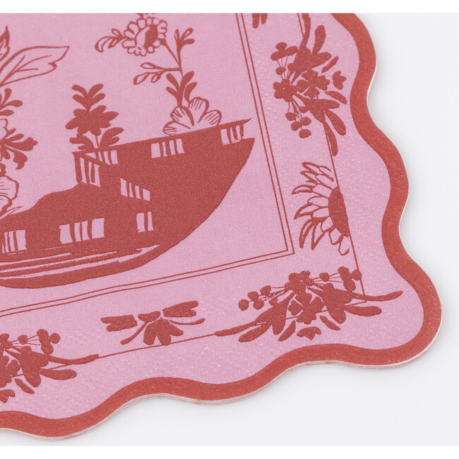 Pink Vintage Botanical Small Napkins