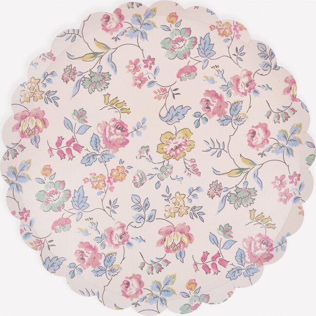 Pink Chintz Dinner Plates