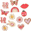 Groovy Love Shaped Stickers - Party Accessories - 2