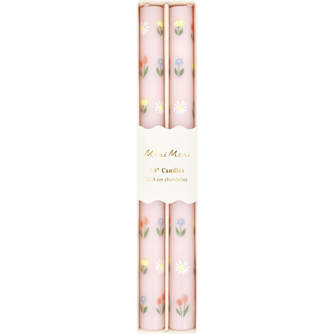 Floral Pattern Table Candles