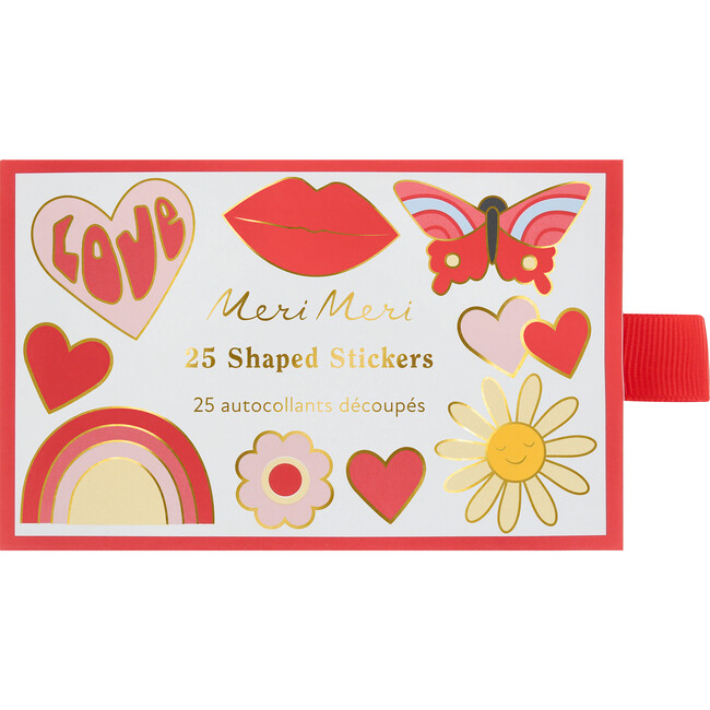 Groovy Love Shaped Stickers - Party Accessories - 3