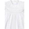 Nicole L/S Christening Gown & Hat Set, White - Ceremonial Dresses - 3 - thumbnail