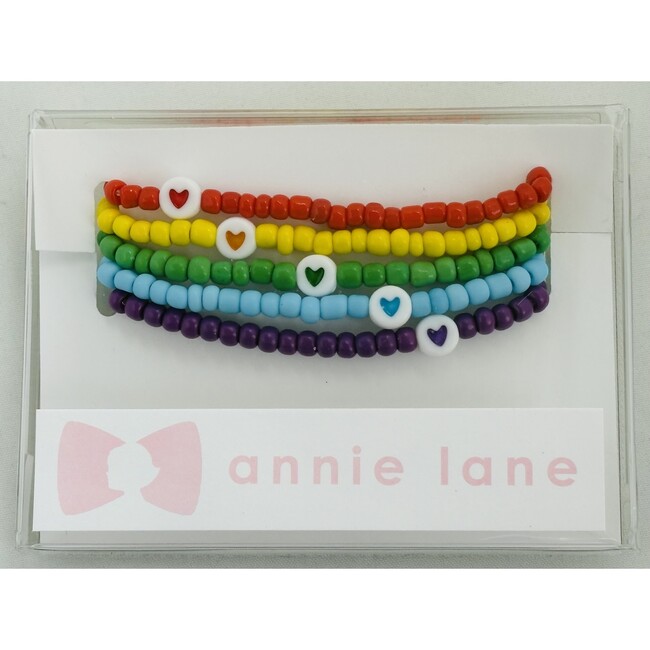 Set of Five Bracelets, Rainbow