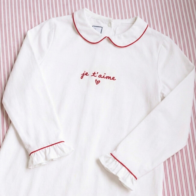 Petite Plume x Maisonette Sophia Nightgown, Je t'aime