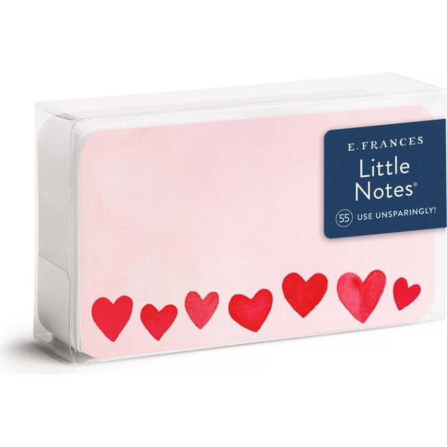 Set of 55 Little Notes, Mini Hearts Blush