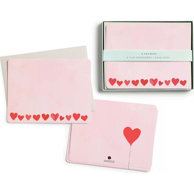 Mini Hearts Blush Flat Note Set