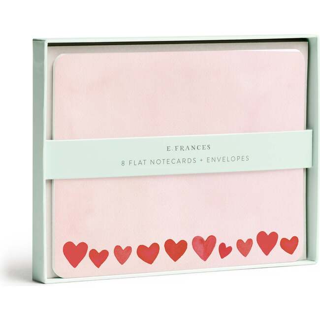 Mini Hearts Blush Flat Note Set - Paper Goods - 3