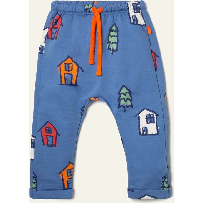 Recycled Cotton Tree House Jogger, Blue