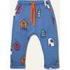 Recycled Cotton Tree House Jogger, Blue - Pants - 1 - thumbnail