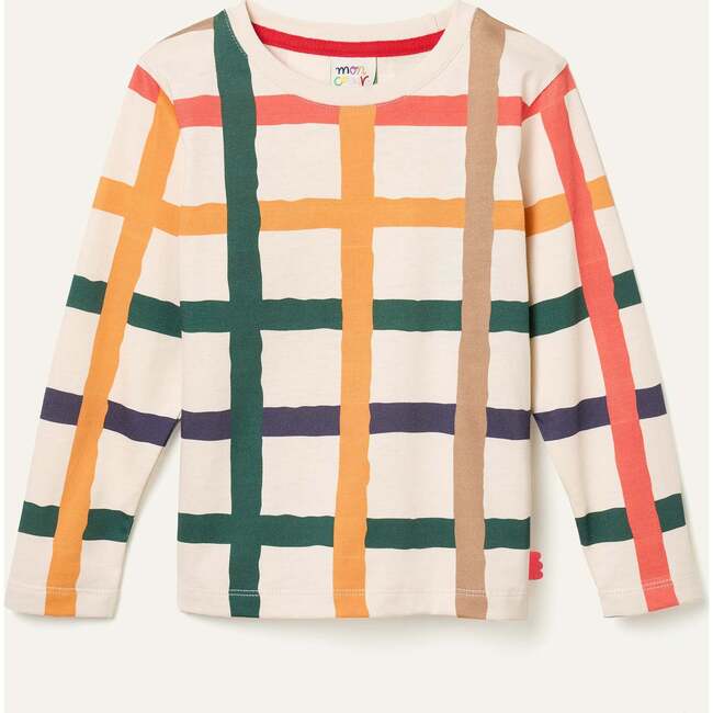 Recycled Cotton Warm Grid T- Shirt, Multi