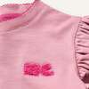 Recycled Cotton Mc Ruffled T-Shirt, Pink - T-Shirts - 2