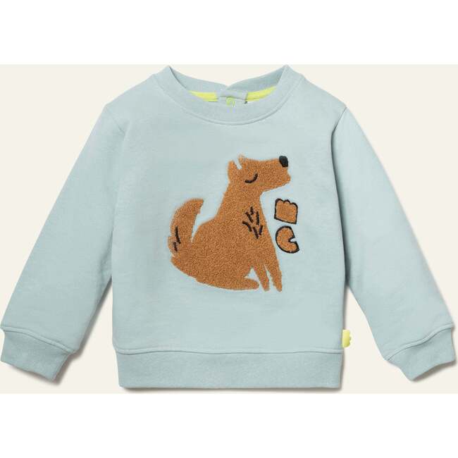 Recycled Cotton Wolf Sweatshirt, Blue