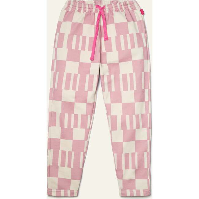 Recycled Cotton Pink Block Jogger, Pink