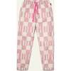 Recycled Cotton Pink Block Jogger, Pink - Pants - 1 - thumbnail