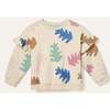 Recycled Cotton Autumn Ruffle Sweatshirt, Multi - Sweatshirts - 1 - thumbnail