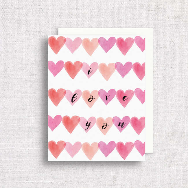 I Love You Hearts Greeting Card