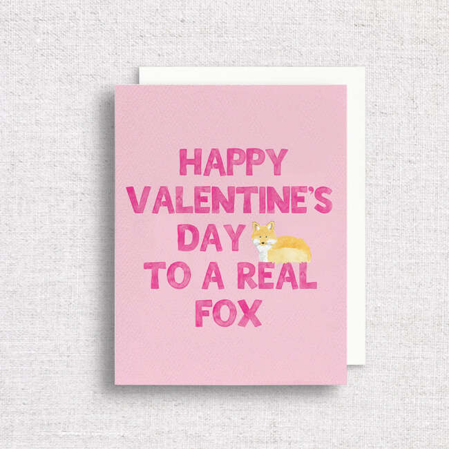 A Real Fox Valentine's Day Card