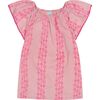 Mini Capucine Girls Caftan Pink Seashells, Pink - Cover-Ups - 1 - thumbnail