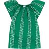 Mini Capucine Girls Caftan Jungle Sea Shells, Green - Cover-Ups - 1 - thumbnail