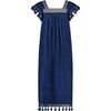 Maxi Sandrine Womens Dress Galaxy Embroidery, Blue - Cover-Ups - 1 - thumbnail