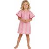 Mini Capucine Girls Caftan Pink Seashells, Pink - Cover-Ups - 2