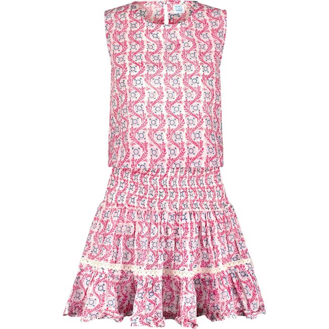 Maribel Women's Top and Skirt Set Jaipur Bloom, Pink