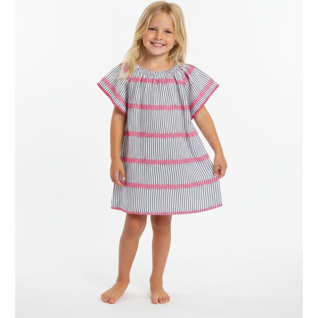 Mini Capucine Girls Marine Stripe, Blue
