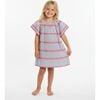 Mini Capucine Girls Marine Stripe, Blue - Cover-Ups - 2 - thumbnail