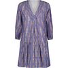 Marina Women's Mini Dress Chambray Ikat, Blue - Dresses - 1 - thumbnail