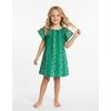 Mini Capucine Girls Caftan Jungle Sea Shells, Green - Cover-Ups - 2