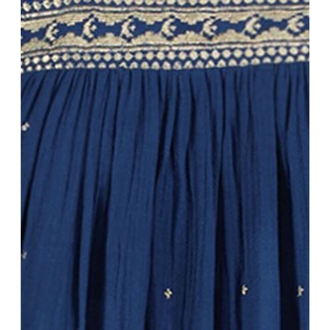 Maxi Sandrine Womens Dress Galaxy Embroidery, Blue - Cover-Ups - 3