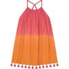 Mini Chantal Girls Dress Flamingo Ombre, Pink - Dresses - 1 - thumbnail