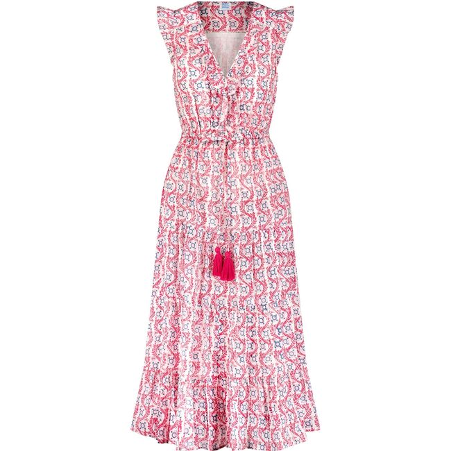 Giselle Womens Maxi Dress Jaipur Bloom, Pink