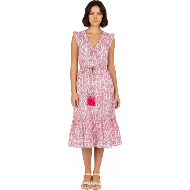 Giselle Womens Maxi Dress Jaipur Bloom, Pink