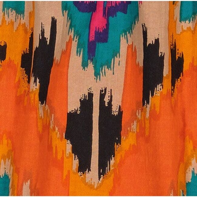 Mini Chantal Girls Dress Fiesta Sunset Ikat, Orange - Dresses - 3